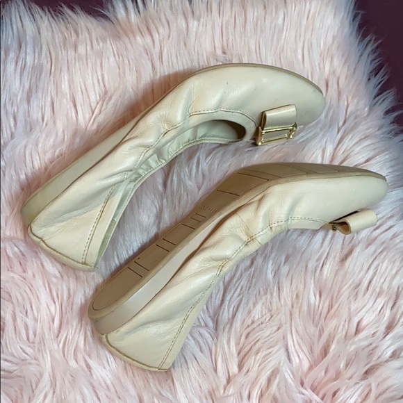 Cole Haan bow ballet flats, nude - Picture 3 of 6